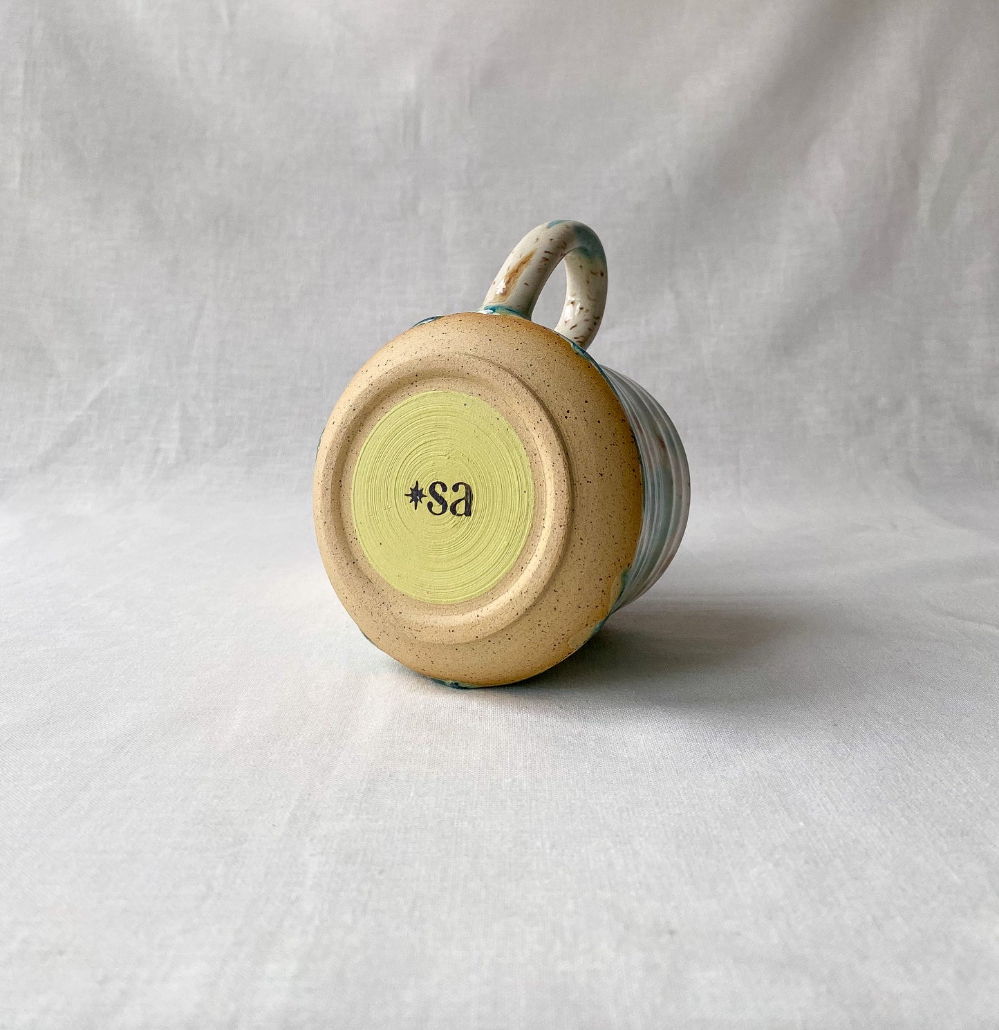 Green Flower Mug