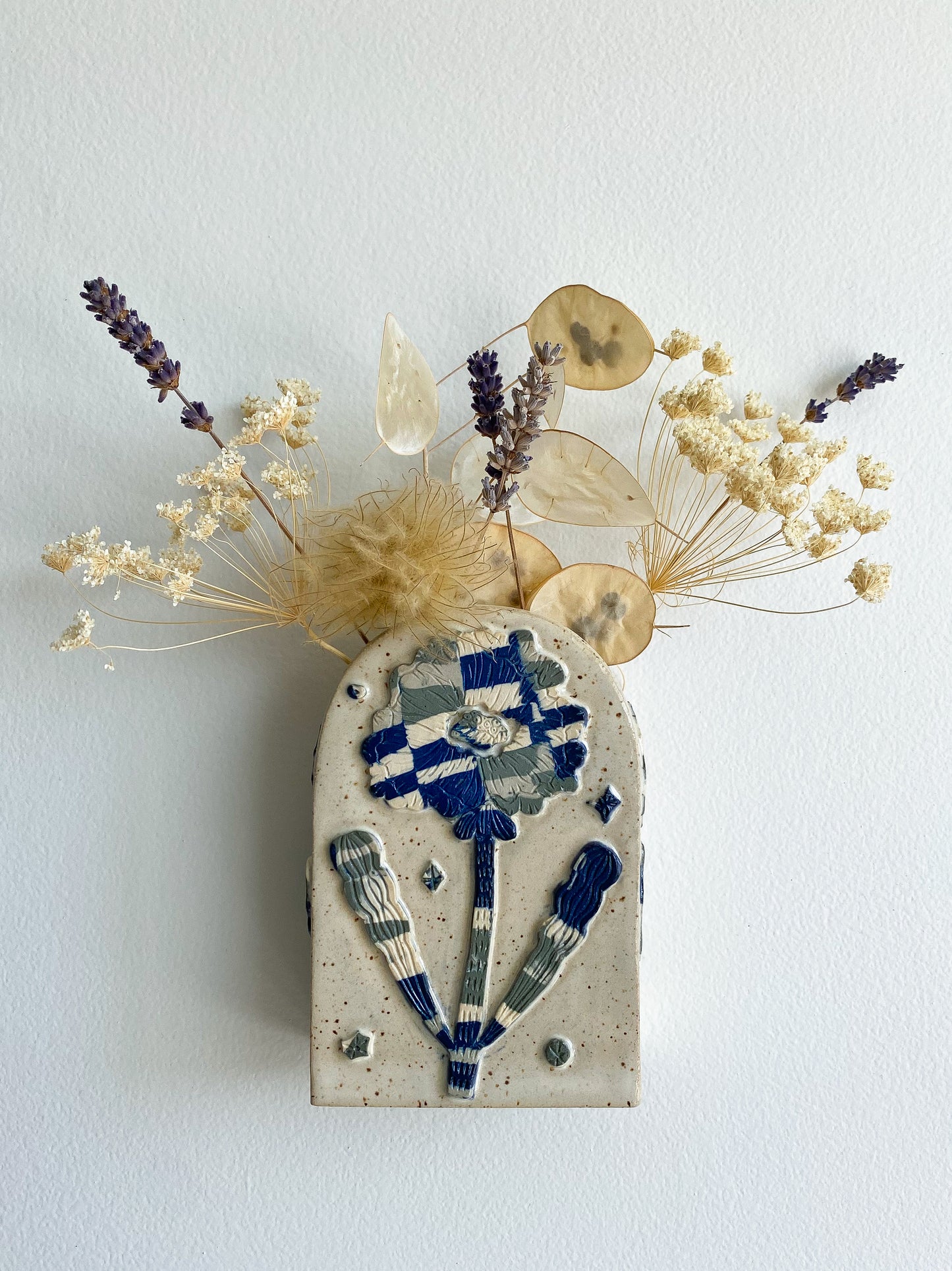 Nerikomi Wall Vase – Rain