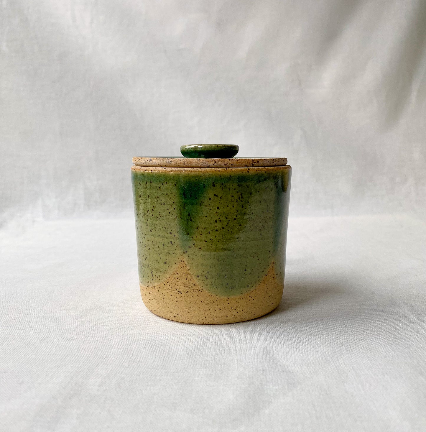 Small Green Tulip Jar