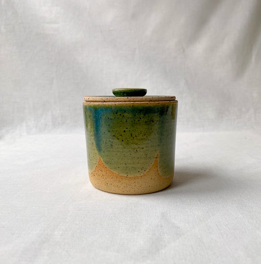 Small Green Tulip Jar