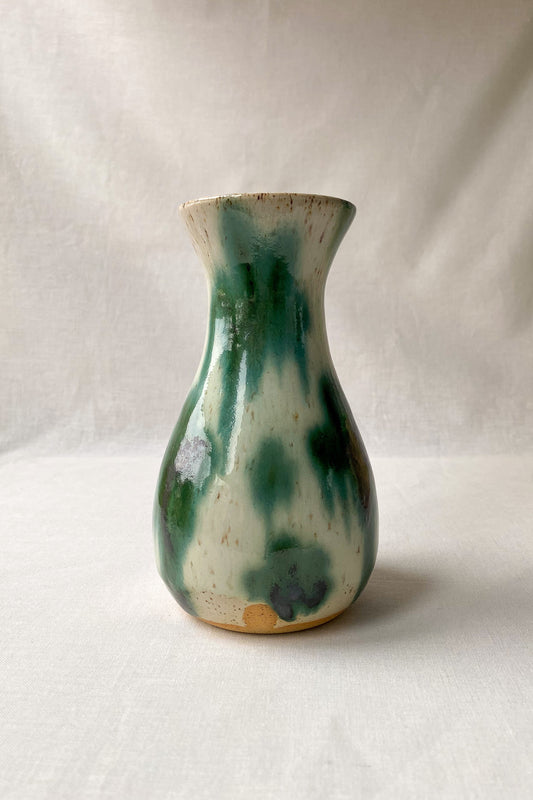 Green + White Vase