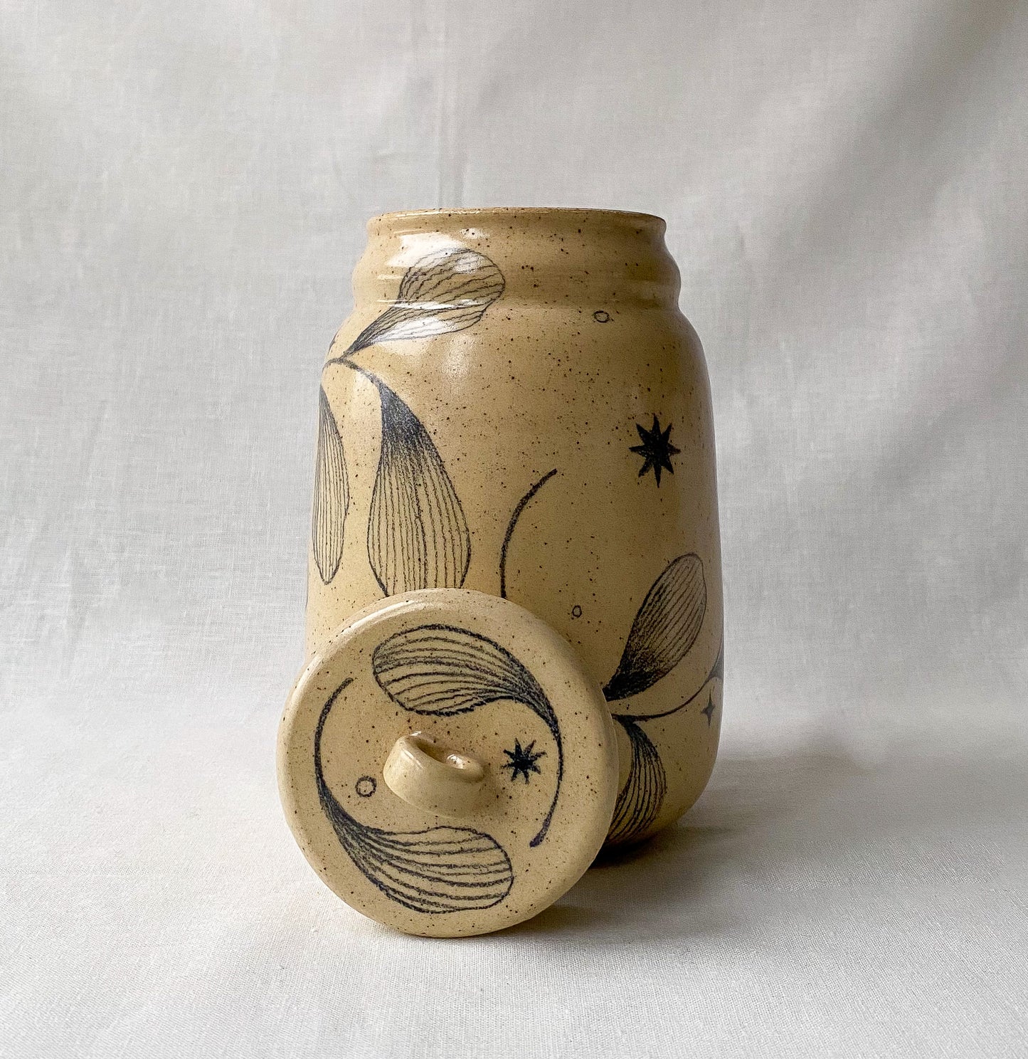 Leaf + Star Jar