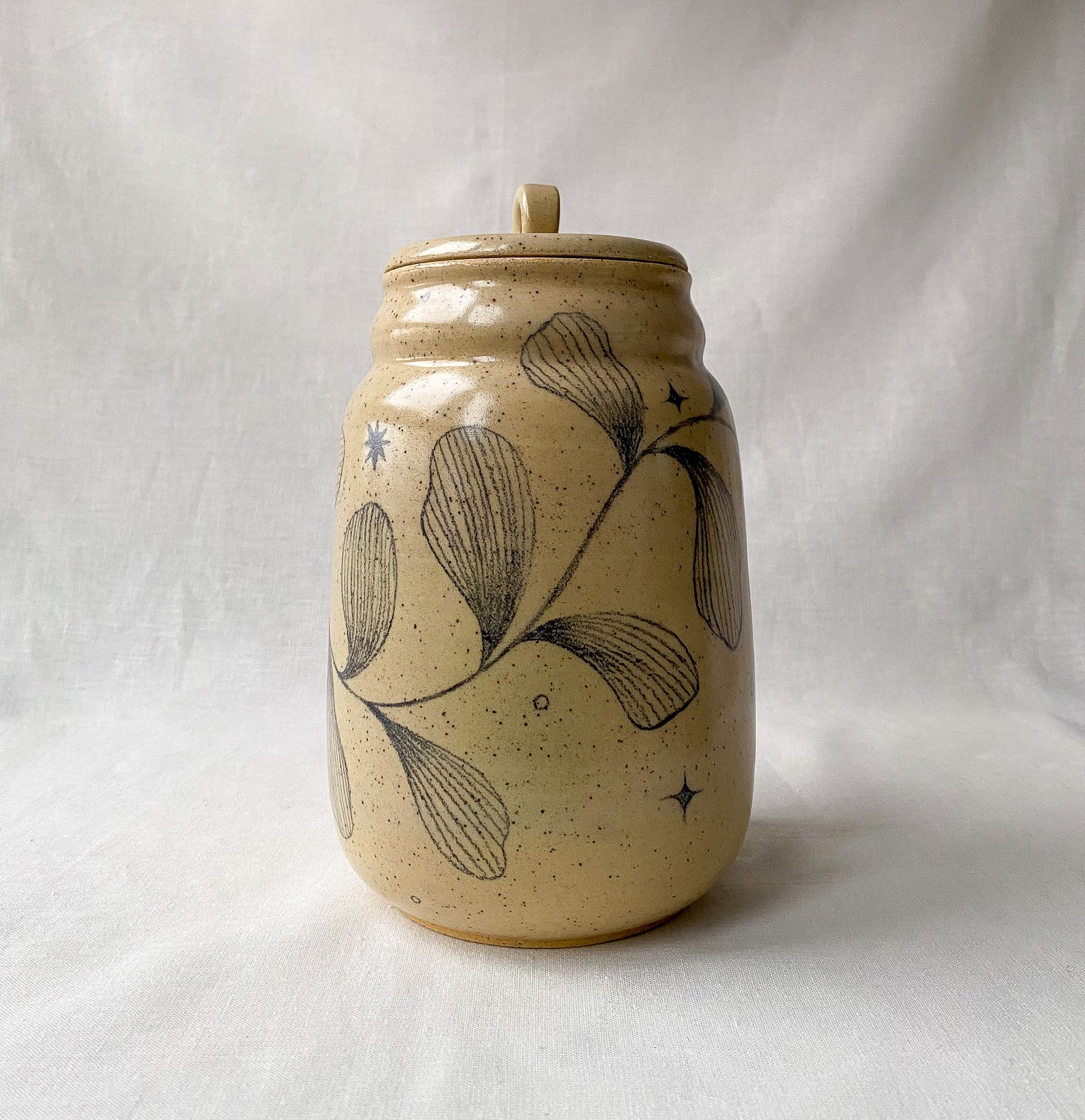Leaf + Star Jar