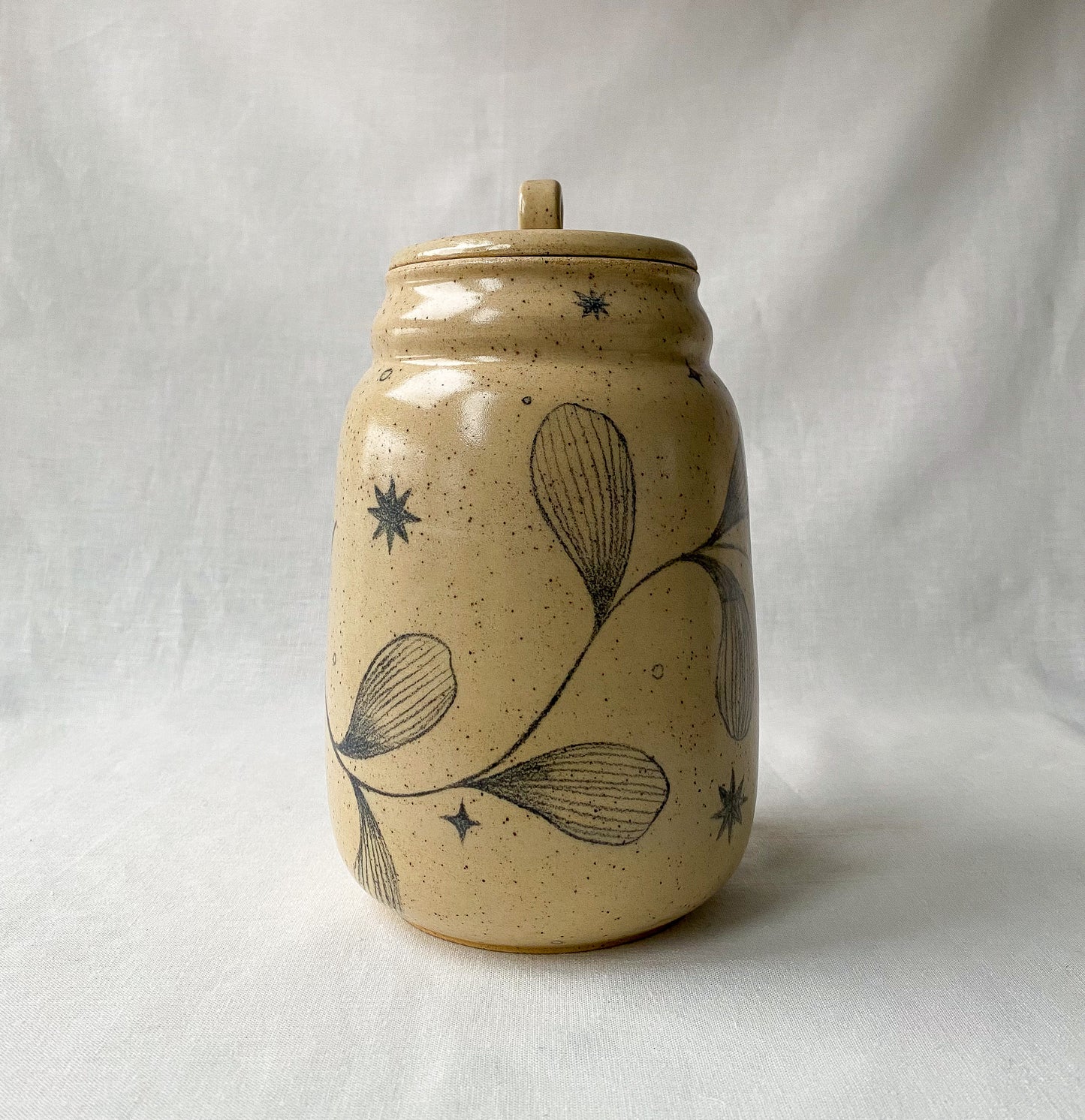 Leaf + Star Jar