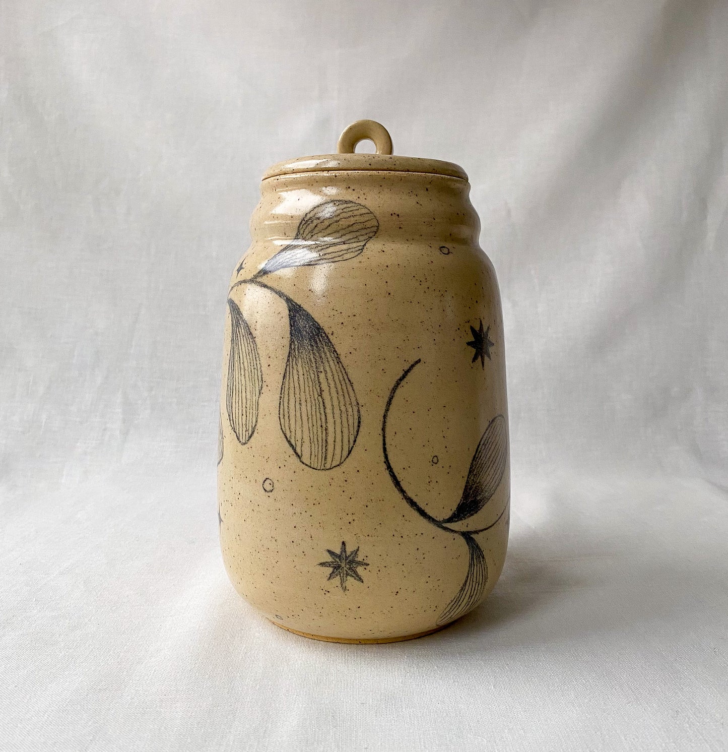 Leaf + Star Jar