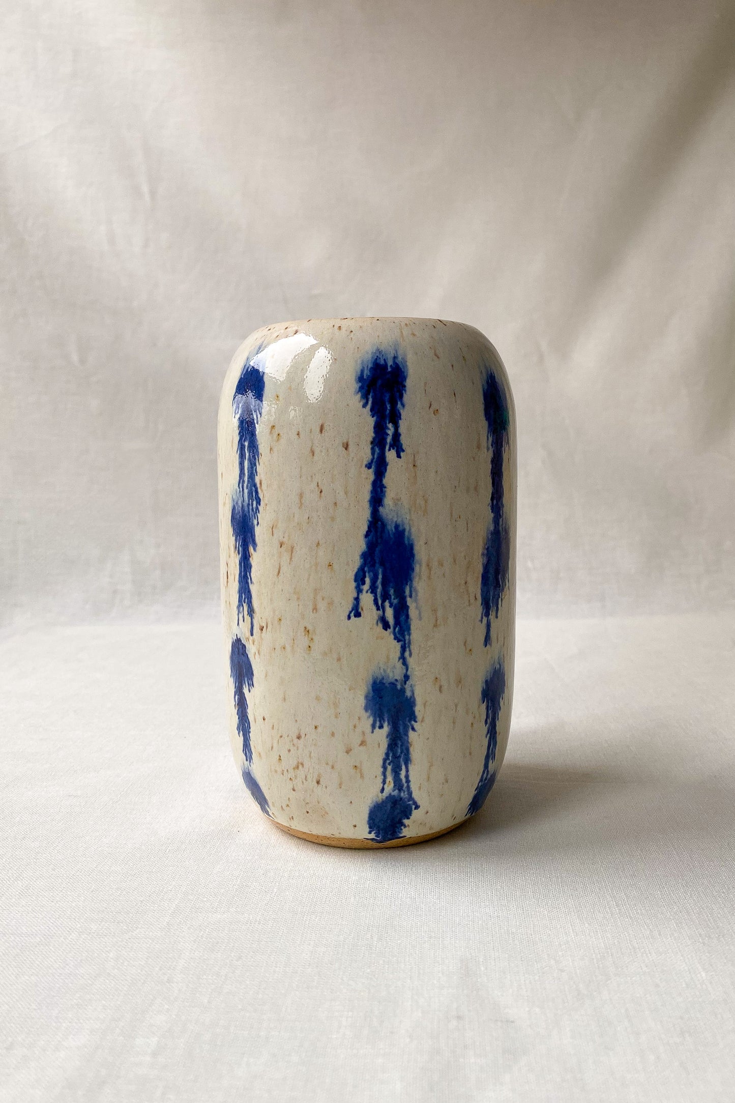 Cobalt + White Pill Vase