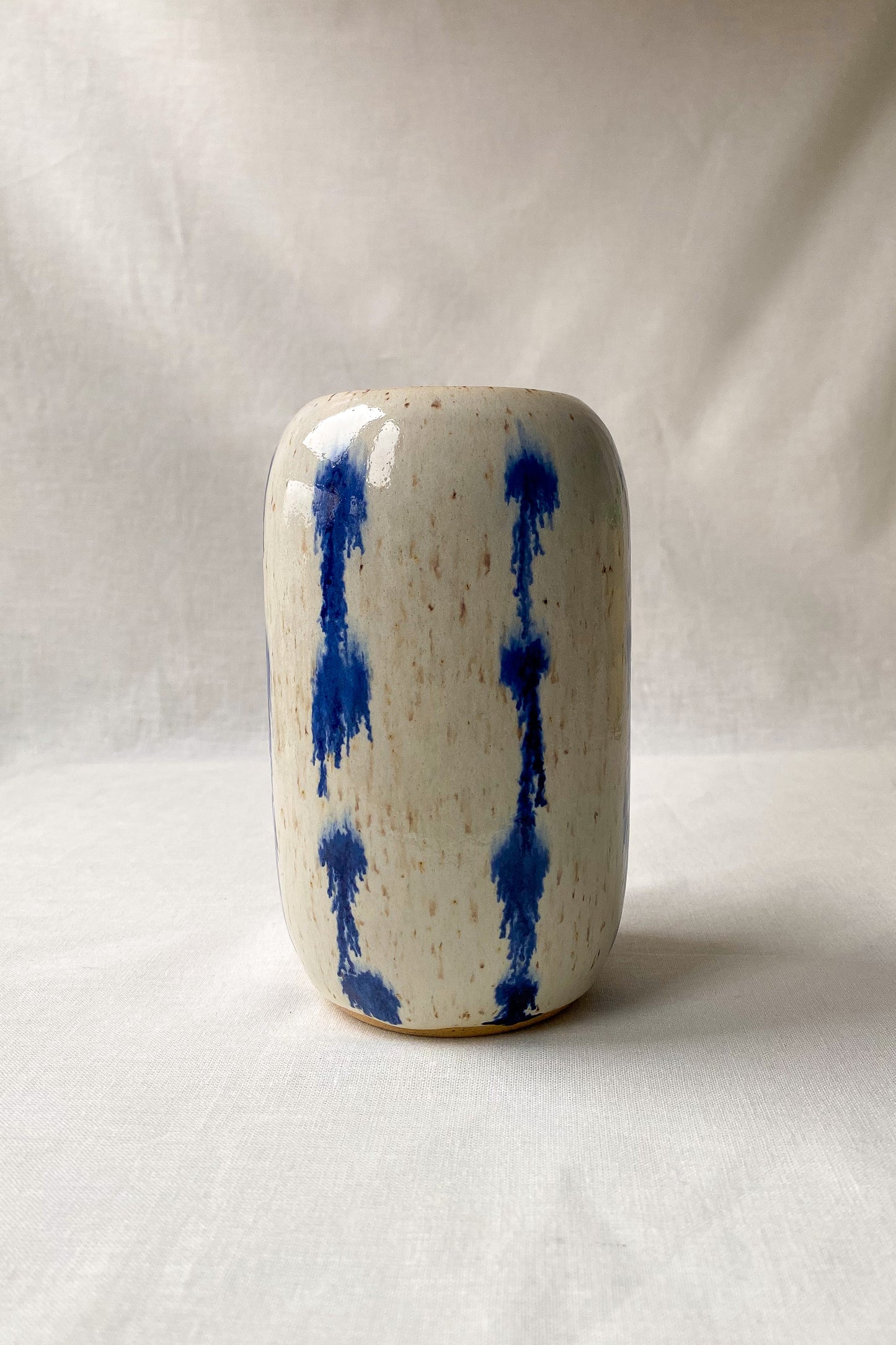 Cobalt + White Pill Vase