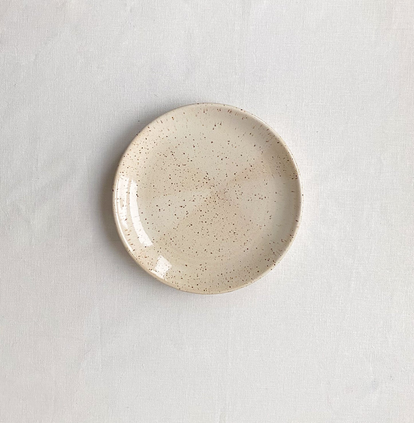 Speckled White Side Plates